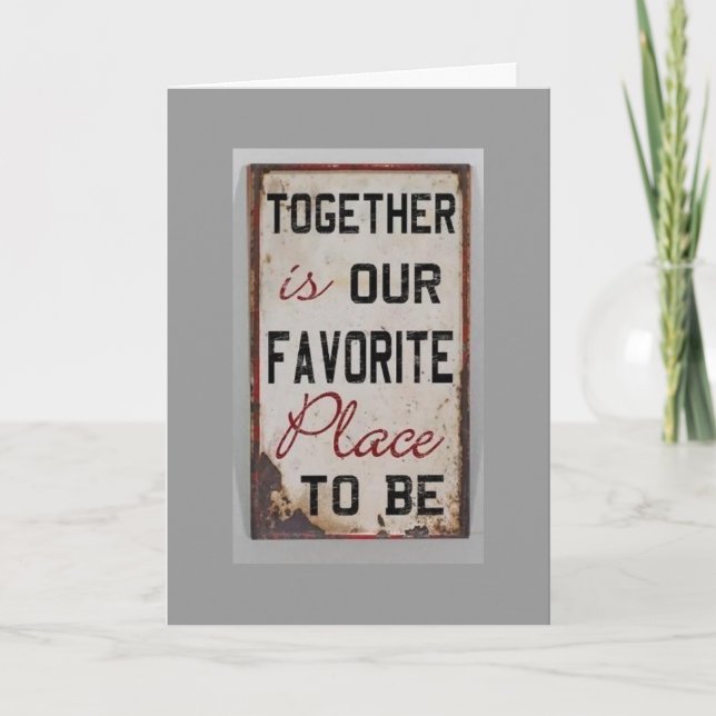 BEING WITH "YOU" AT CHRISTMAS=FAVORITE HOLIDAY CARD (Front)