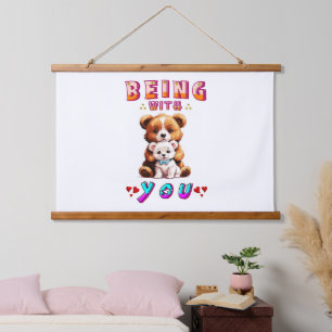 Being With You Hanging Tapestry