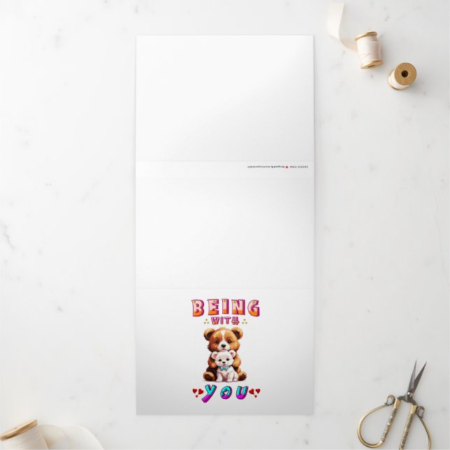 Being With You Tri-Fold Holiday Card (Outside)
