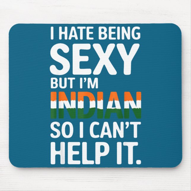 Being Y Indian Funny India  Mouse Mat (Front)