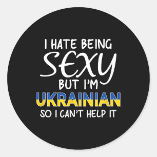 Being Y Ukrainian Funny Ukraine  Classic Round Sticker
