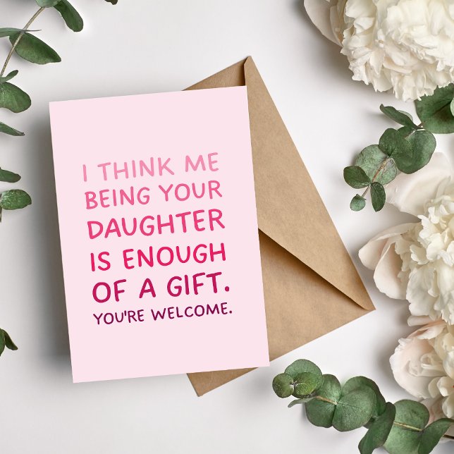 Being Your Daughter Mum and Dad Card (Creator Uploaded)
