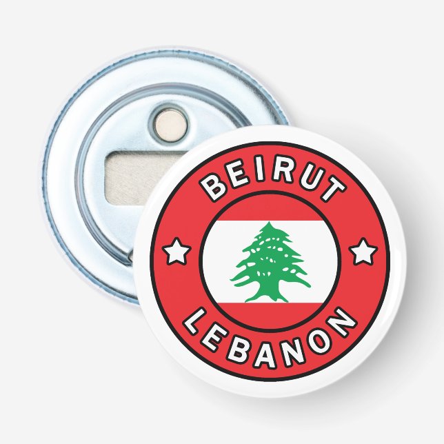 Beirut Lebanon Bottle Opener (Front)