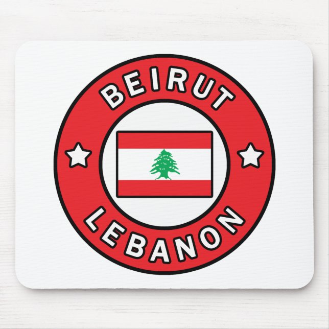 Beirut Lebanon Mouse Mat (Front)