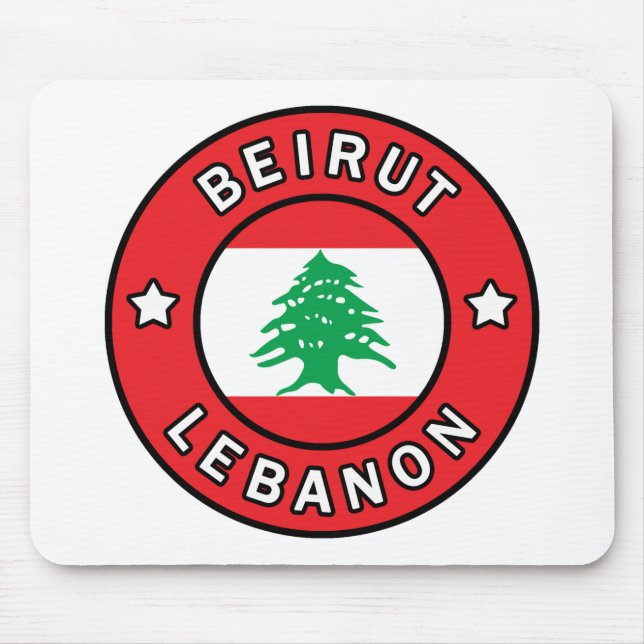 Beirut Lebanon Mouse Mat (Front)