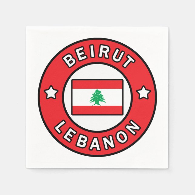 Beirut Lebanon Napkin (Front)
