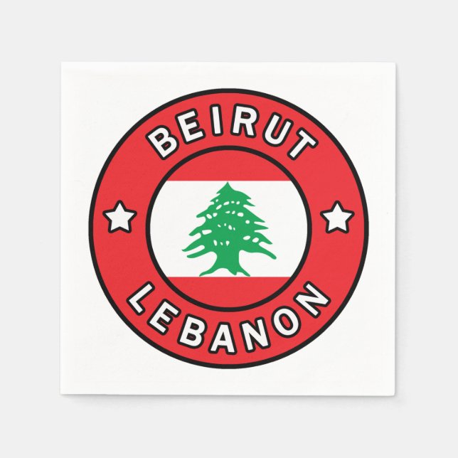 Beirut Lebanon Napkin (Front)