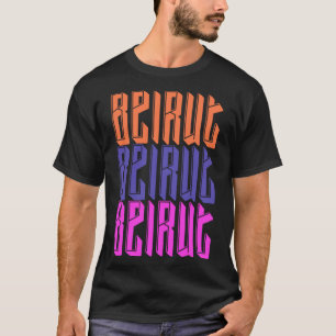 Beirut Lebanon Retro vintage colourful Lebanese Ca T-Shirt