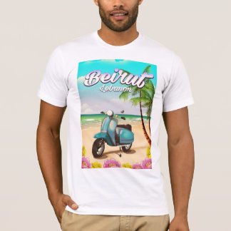 Beirut Lebanon Scooter travel poster T-Shirt
