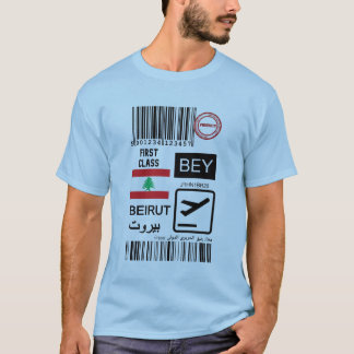 Beirut Lebanon travel ticket T-Shirt