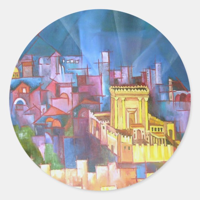Beit Hamikdash Classic Round Sticker (Front)