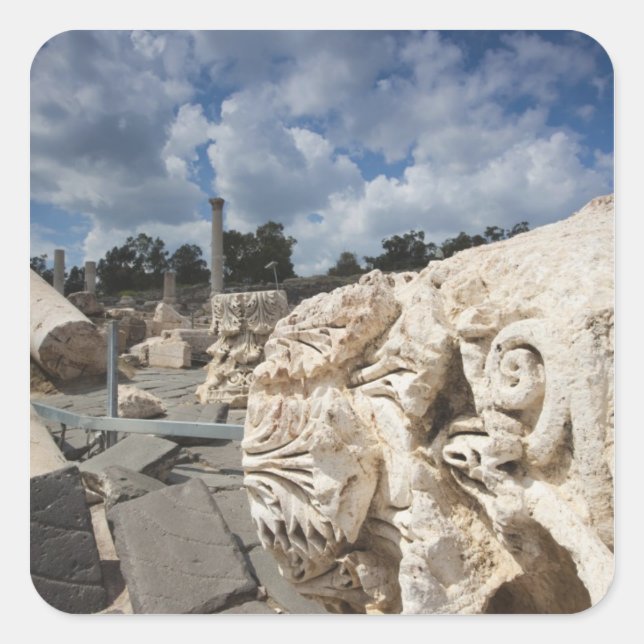 Beit She-An National Park, Roman-era ruins Square Sticker (Front)