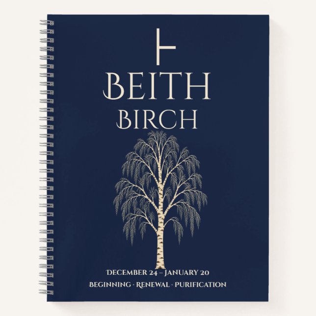 Beith (Birch) — Hardback Journal (Front)