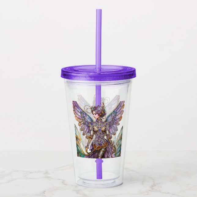 Bejeweled Sugar Plum Fairy Acrylic Tumbler (Front)