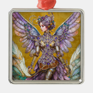 Bejeweled Sugar Plum Fairy Metal Tree Decoration