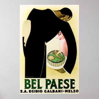BEL PAESE FORMAGGIO Italian Cheese Food Advert Poster