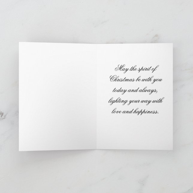 Bela Brown Christmas Hope! Holiday Card (Inside)