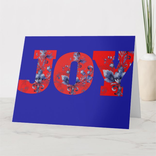 Bela Brown Christmas Joy Card (Front)