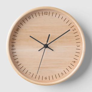 Bela Design Wooden, Minimalist Wood Modern  Clock