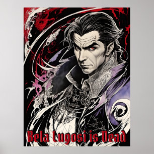 Bela Lugosi is Dead - Exquisite Retro Art Poster