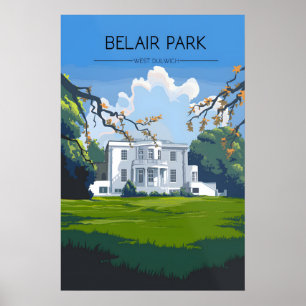 Belair Park West Dulwich London Travel Poster