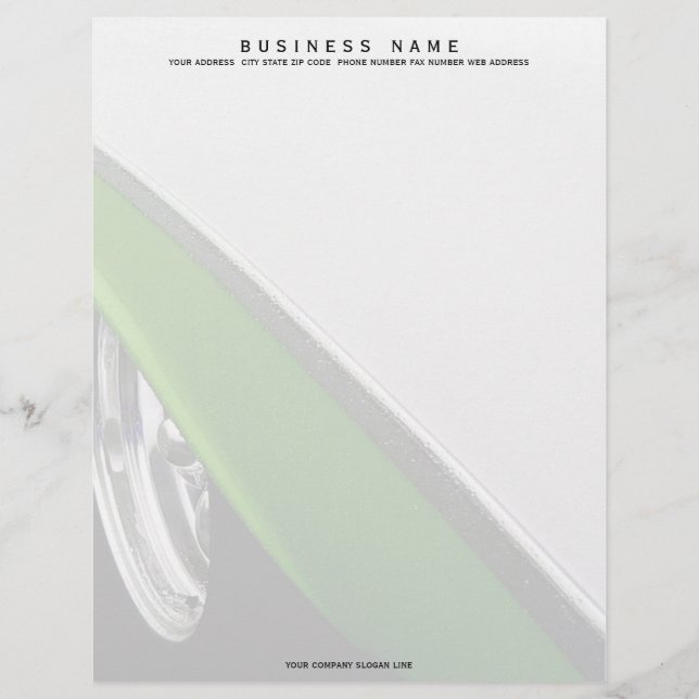 Belair Wedge Personalised Letterhead (Front)