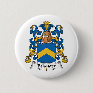 Belanger Family Crest 6 Cm Round Badge