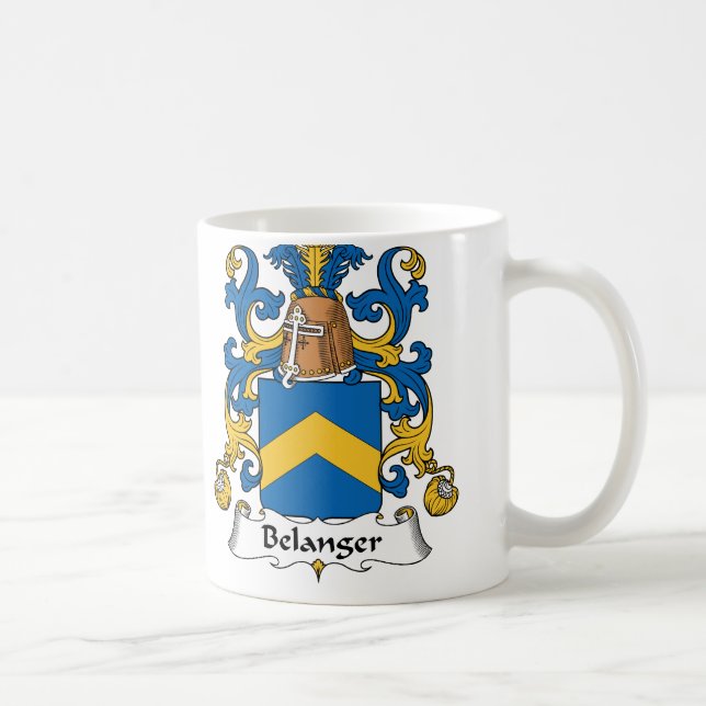 Belanger Family Crest Coffee Mug (Right)