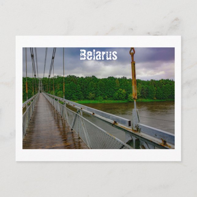 Belarus Беларусь Мосты Masty Bridge Architecture Postcard (Front)