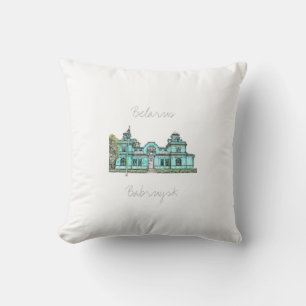 Belarus Беларусь Babruysk Cushion Throw Pillow