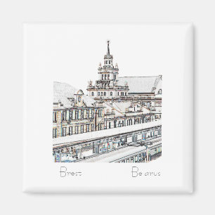 Belarus Беларусь Brest Брэст Architecture Magnet