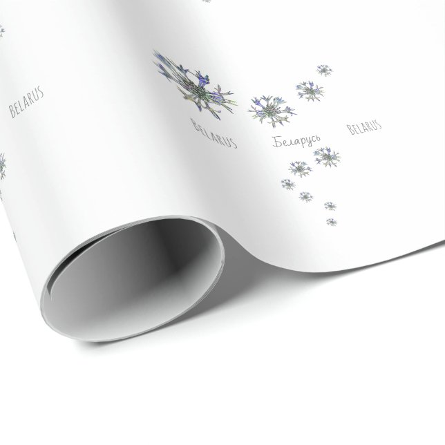 Belarus Беларусь Corn Валошкі Wrapping Paper (Roll Corner)