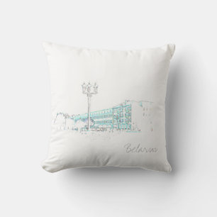 Belarus Беларусь Grodno Hrodna Cushion Pillow