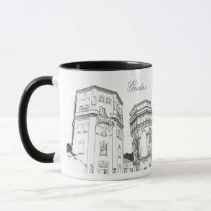 Belarus Беларусь Grodno Hrodna Sketch Mug Cup