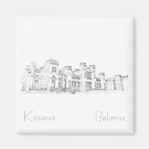 Belarus Беларусь Kosava Косаўскі замак Magnet