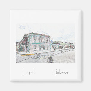 Belarus Беларусь Lepel Лепель Architecture Magnet