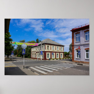 Belarus Беларусь Lepel Architecture Poster