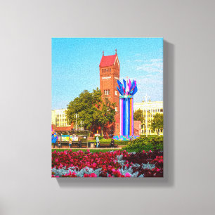 Belarus Беларусь Minsk Минск Architecture City Canvas Print