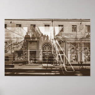 Belarus Беларусь Minsk Минск Architecture Collage Poster