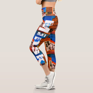 Belarus Беларусь Minsk Минск Architecture Graffiti Capri Leggings