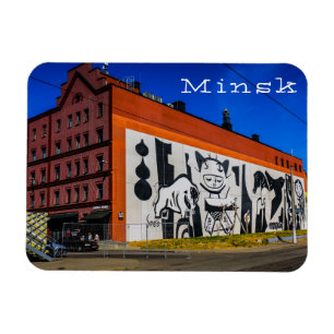 Belarus Беларусь Minsk Минск Architecture Graffiti Magnet