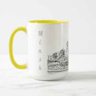 Belarus Беларусь Minsk Минск Architecture Mug Cup