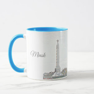 Belarus Беларусь Minsk Минск Architecture Mug Cup