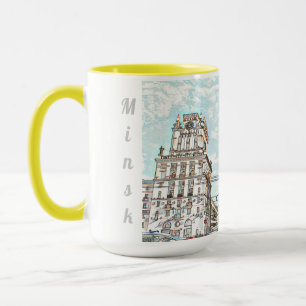 Belarus Беларусь Minsk Минск Architecture Mug Cup