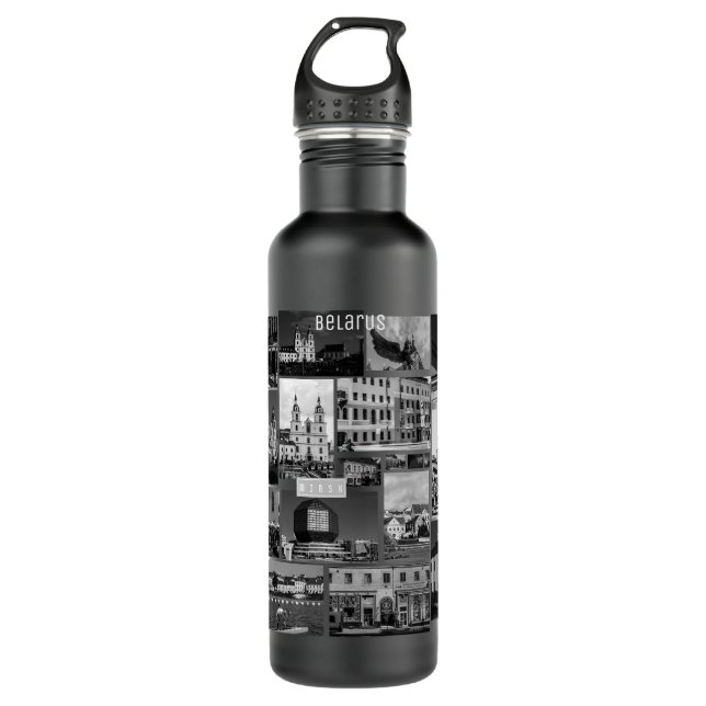 Belarus Беларусь Minsk Минск City Architecture 710 Ml Water Bottle (Front)