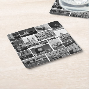 Belarus Беларусь Minsk Минск City Architecture Square Paper Coaster