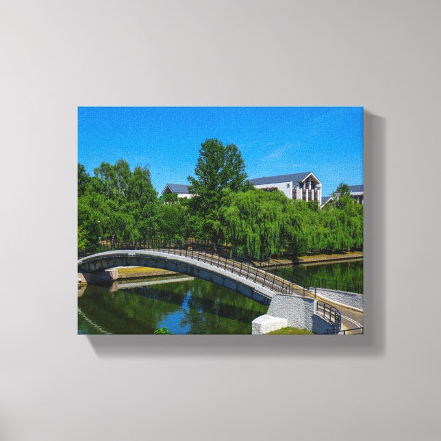 Belarus Беларусь Minsk Минск Park Architecture Canvas Print (Front)
