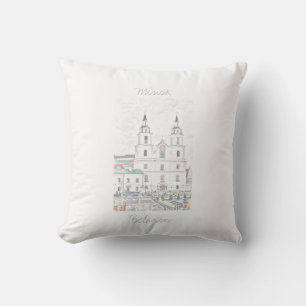 Belarus Беларусь Minsk Мінск Минск Cushion Pillow