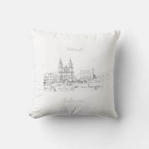 Belarus Беларусь Minsk Мінск Минск Cushion Pillow