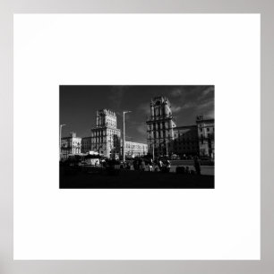 Belarus Беларусь Minsk Мінск Architecture Poster